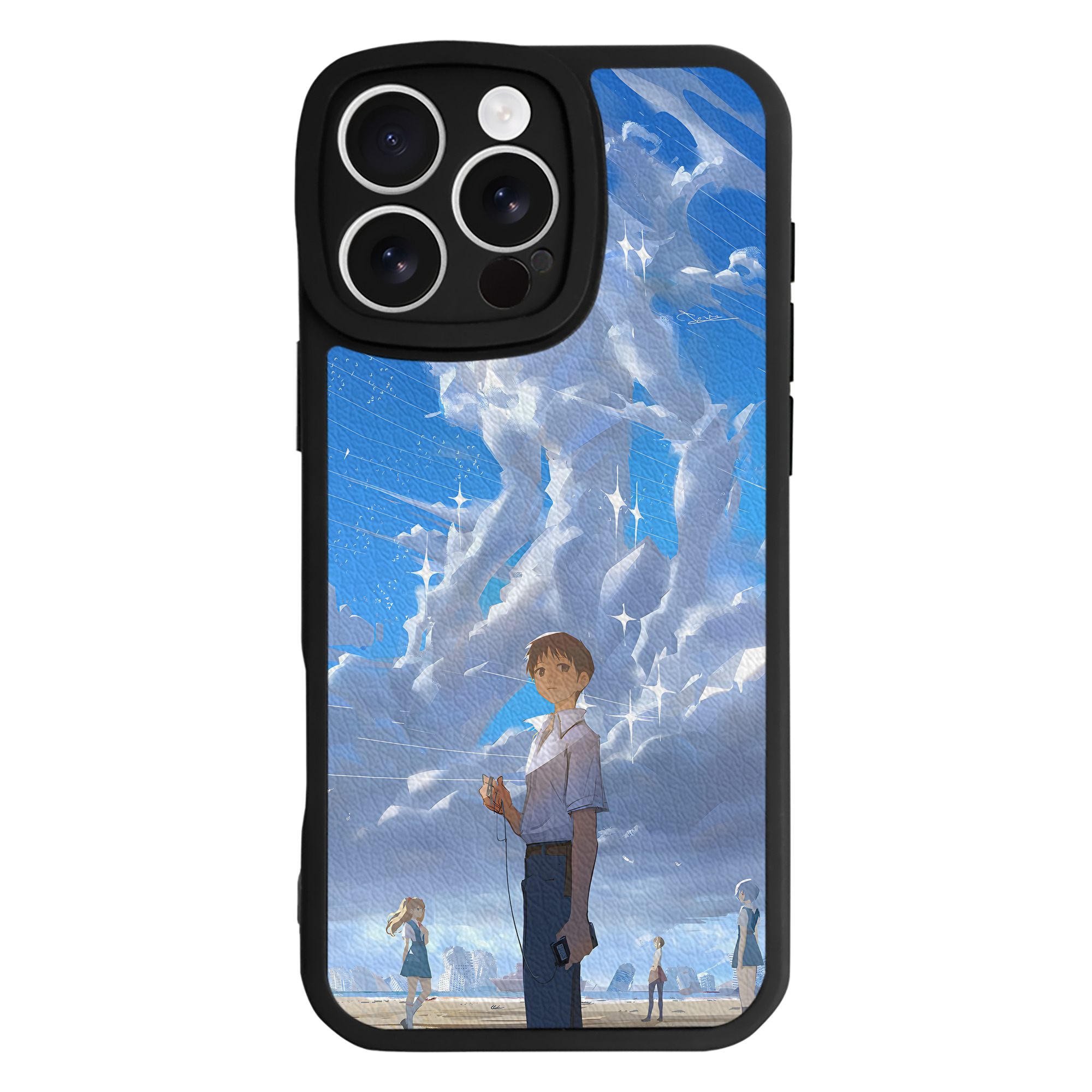 （画像用） EVA 新世紀エヴァンゲリオン 【iPhone 16シリーズ対応】シリコンスマホケース（レザー調） 材質：シリコン